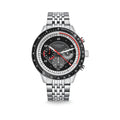 TACHYMETER 2.0 black silver / metal strap 20 silver