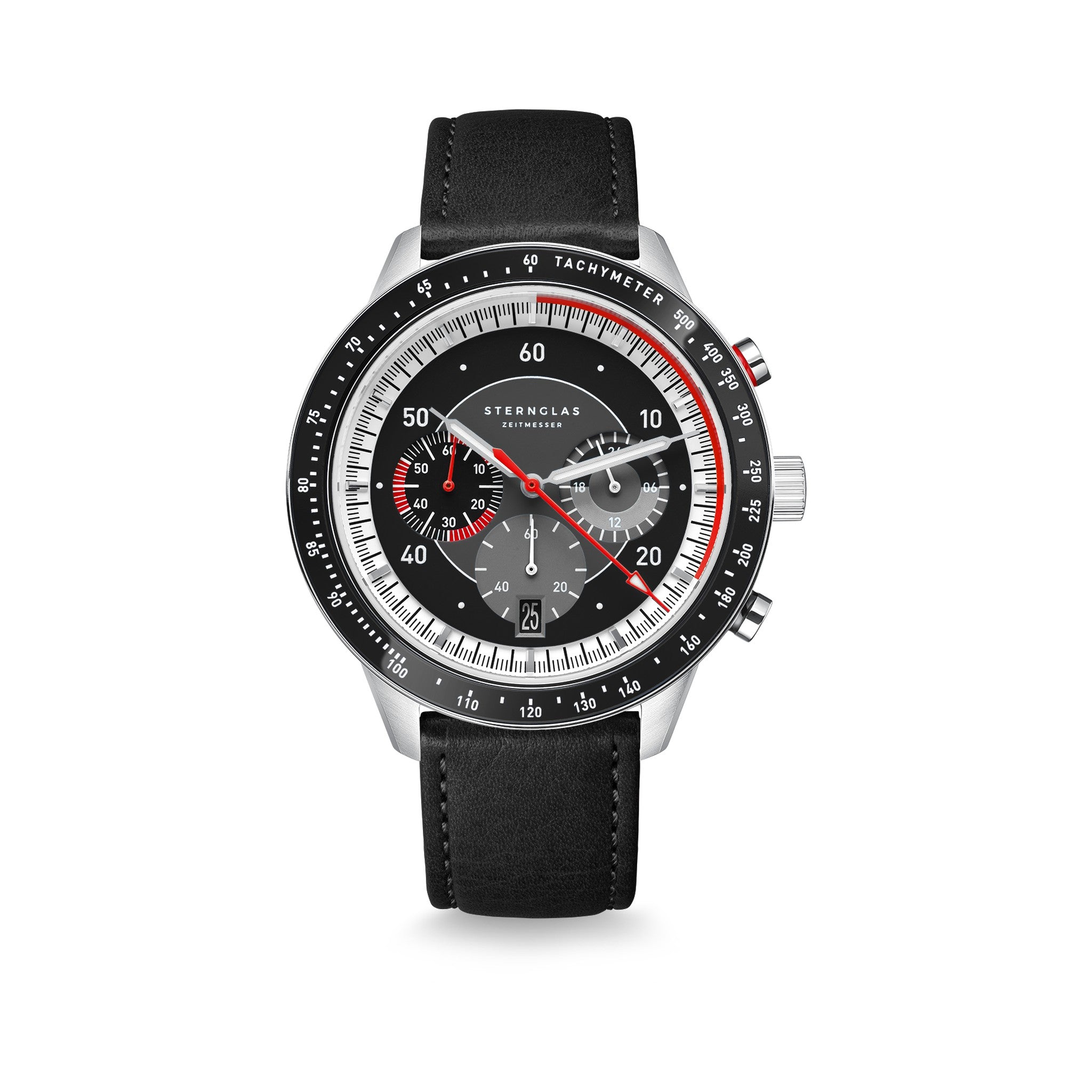 TACHYMETER 2.0 black silver / Modena 20 black