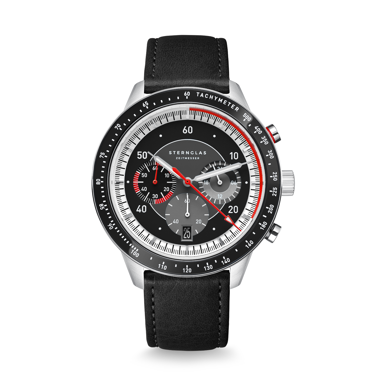 TACHYMETER 2.0 black silver / Modena 20 black