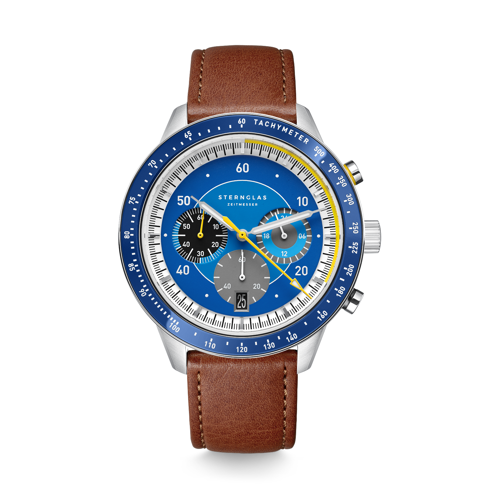 TACHYMETER 2.0 black silver / Modena 20 brown