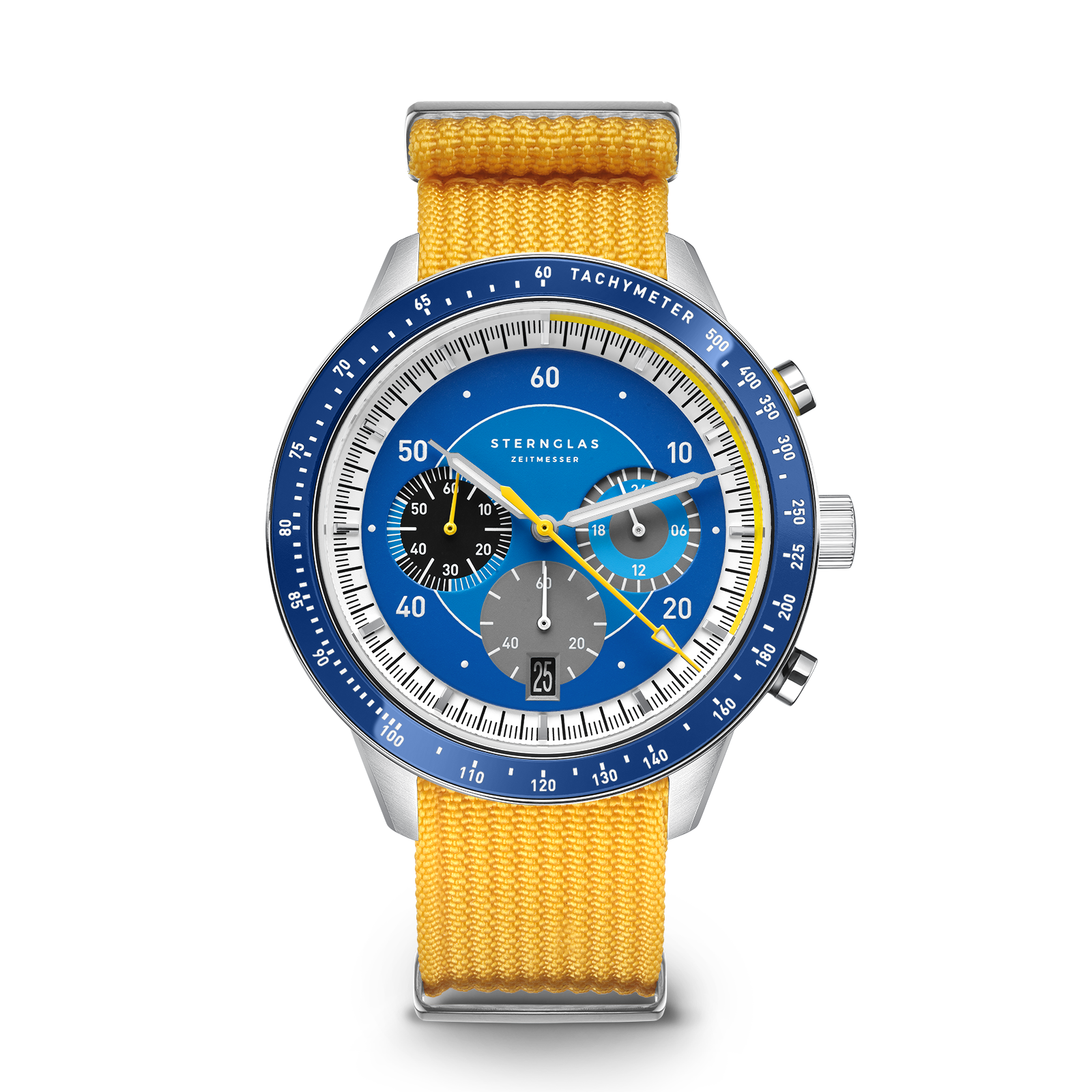 TACHYMETER 2.0  dark blue silver / Field 20 signal yellow