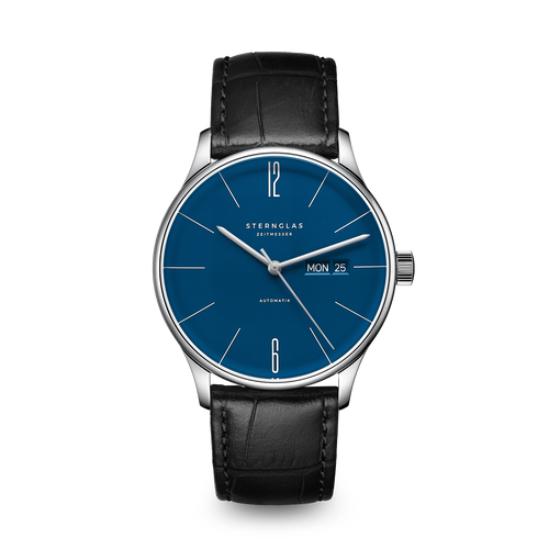 BERLIN Automatik mitternachtsblau silber / Heritage 20 schwarz