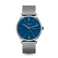 BERLIN Automatik mitternachtsblau silber / Milanaise 20 silber