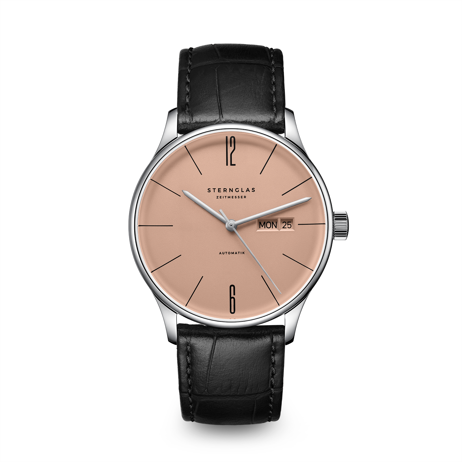 BERLIN Automatik kupferbeige silber / Heritage 20 schwarz