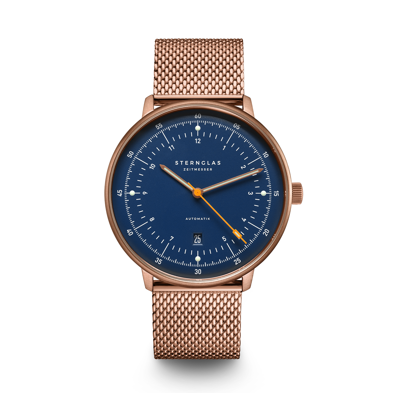 HAMBURG  Automatic dark blue bronze / Milanaise 20 bronze