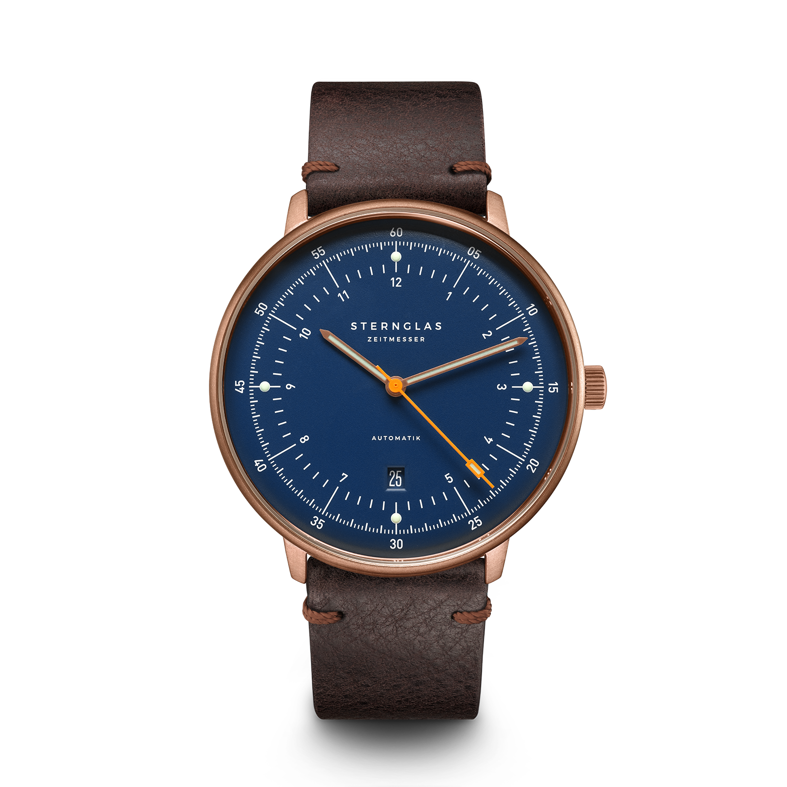 HAMBURG  Automatic dark blue bronze / Vintage 20 mocha