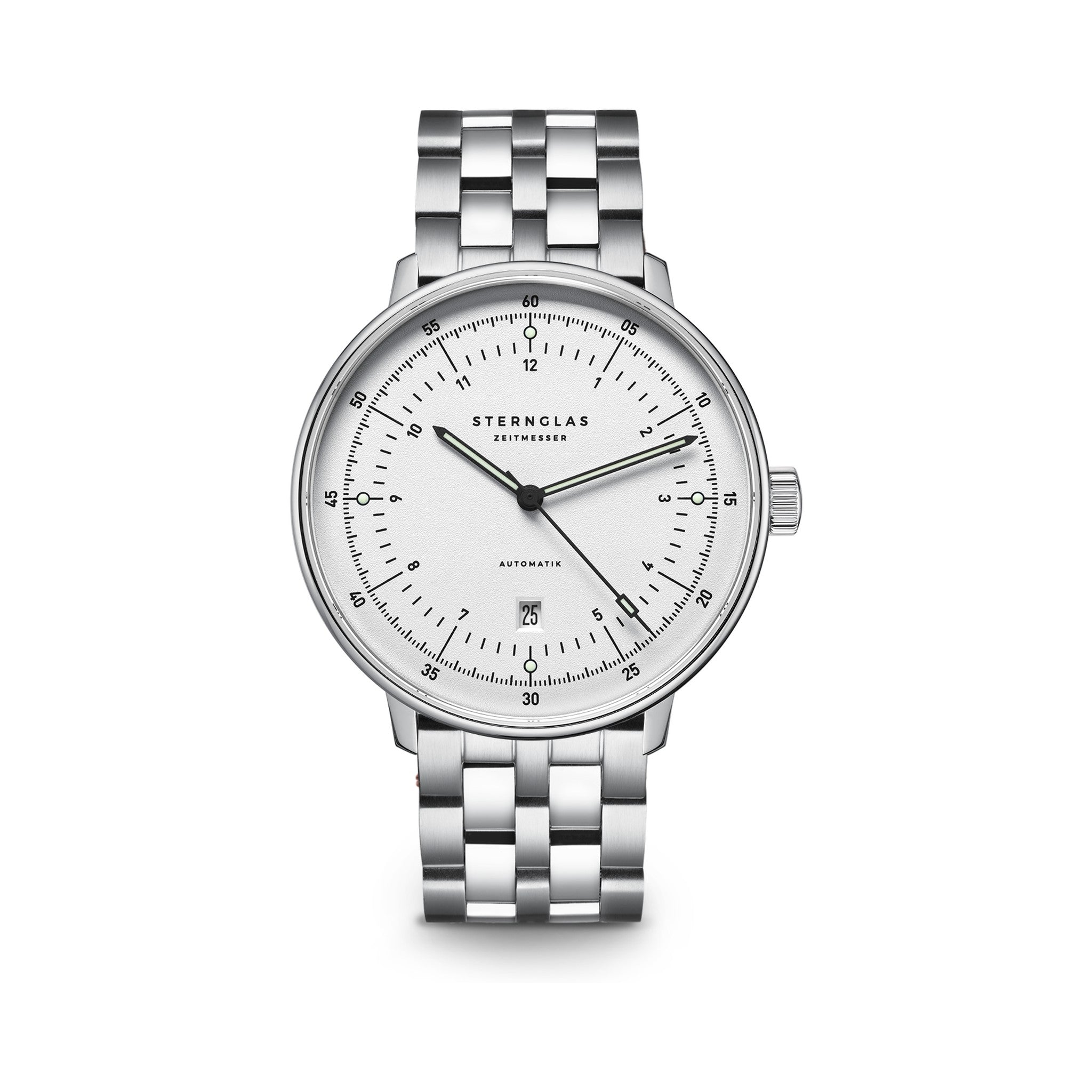 HAMBURG  Automatic silver silver / metal strap 20 silver