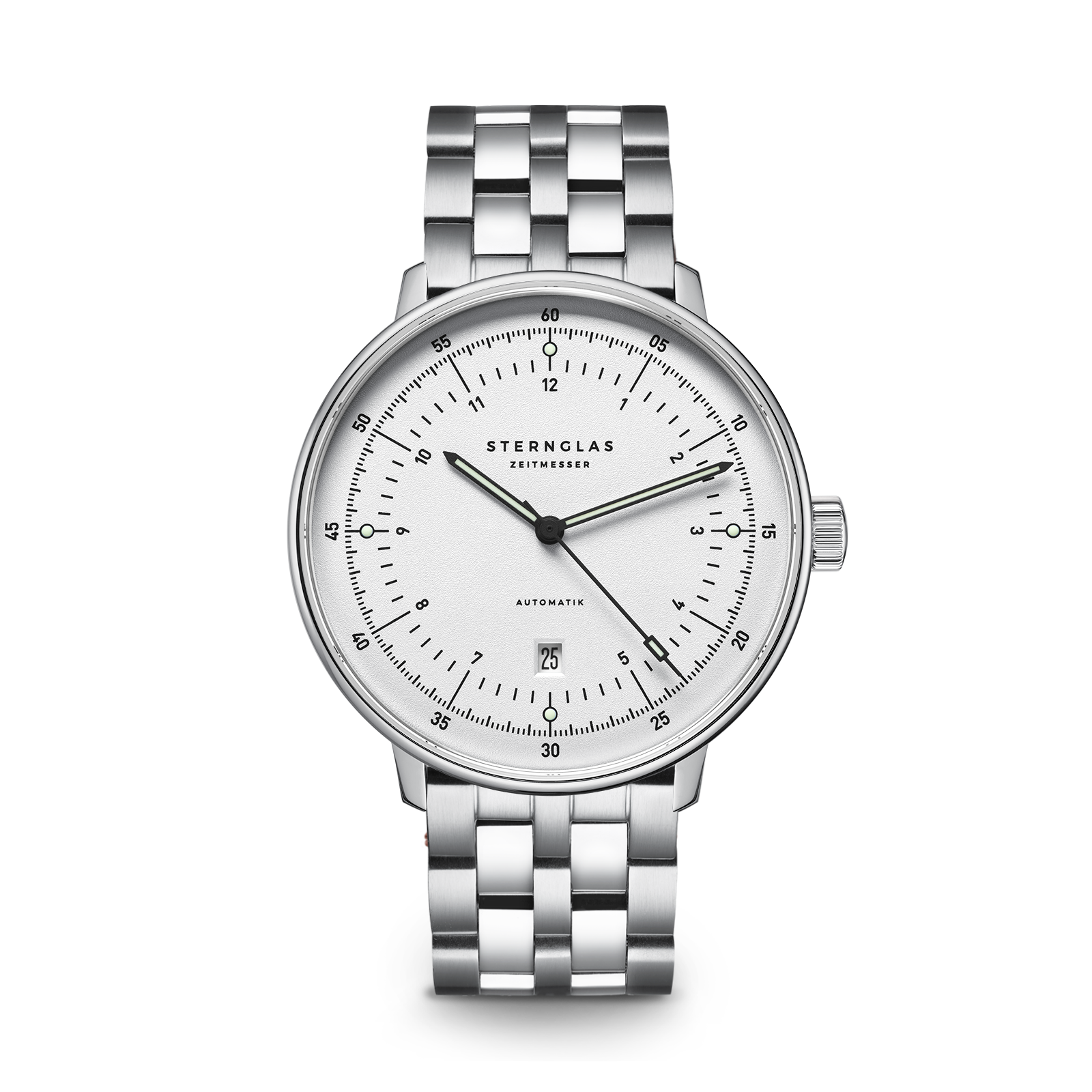 HAMBURG  Automatic silver silver / metal strap 20 silver