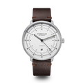 HAMBURG  Automatic silver silver / Vintage 20 mocha