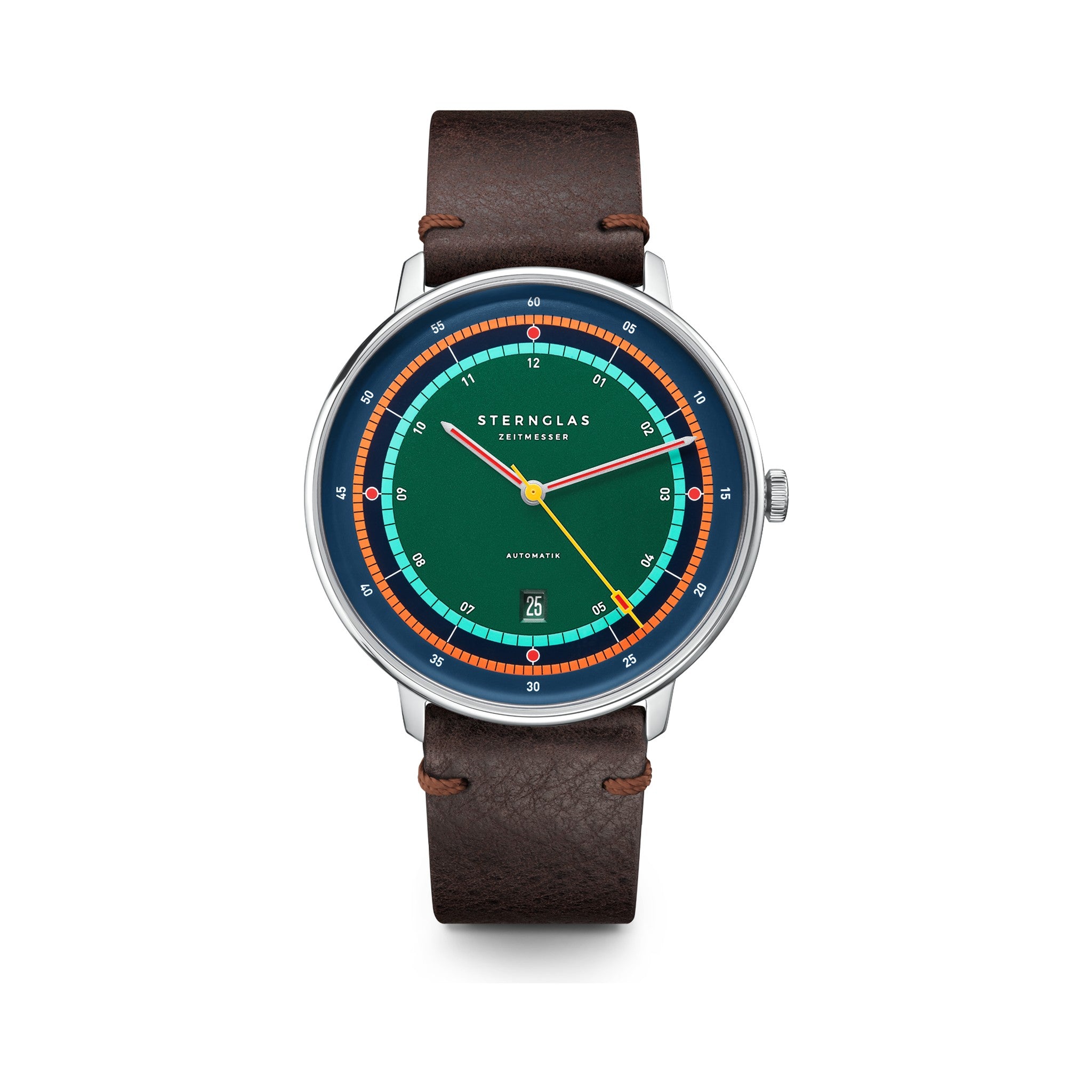 HAMBURG AUTOMATIK Edition Argo silver / Vintage mocha