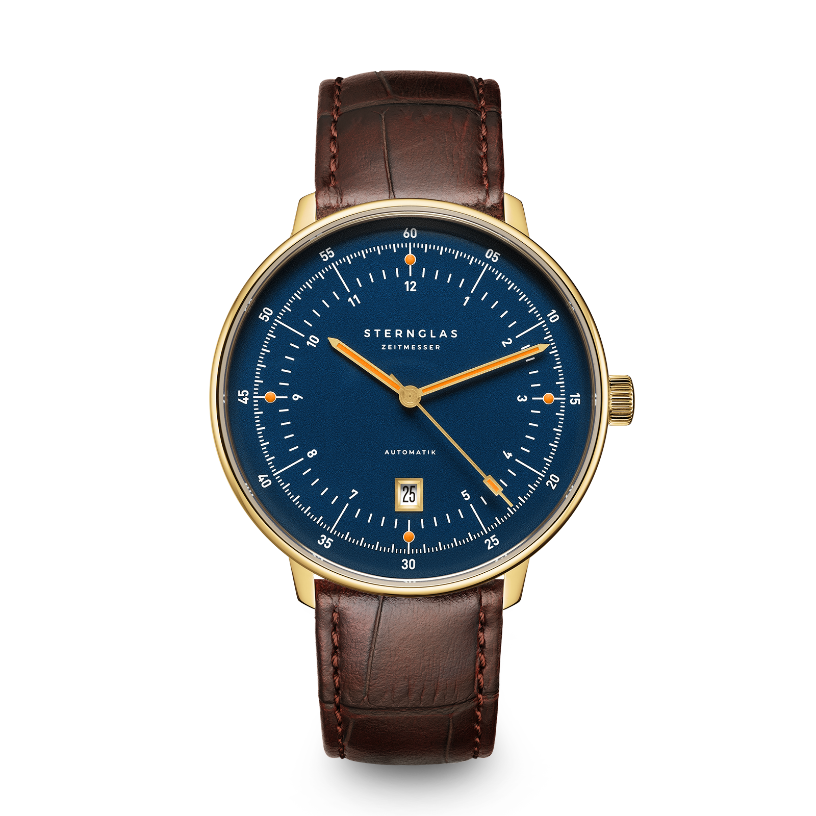 HAMBURG Automatik Edition Marine  dark blue gold / Heritage 20 dark brown gold