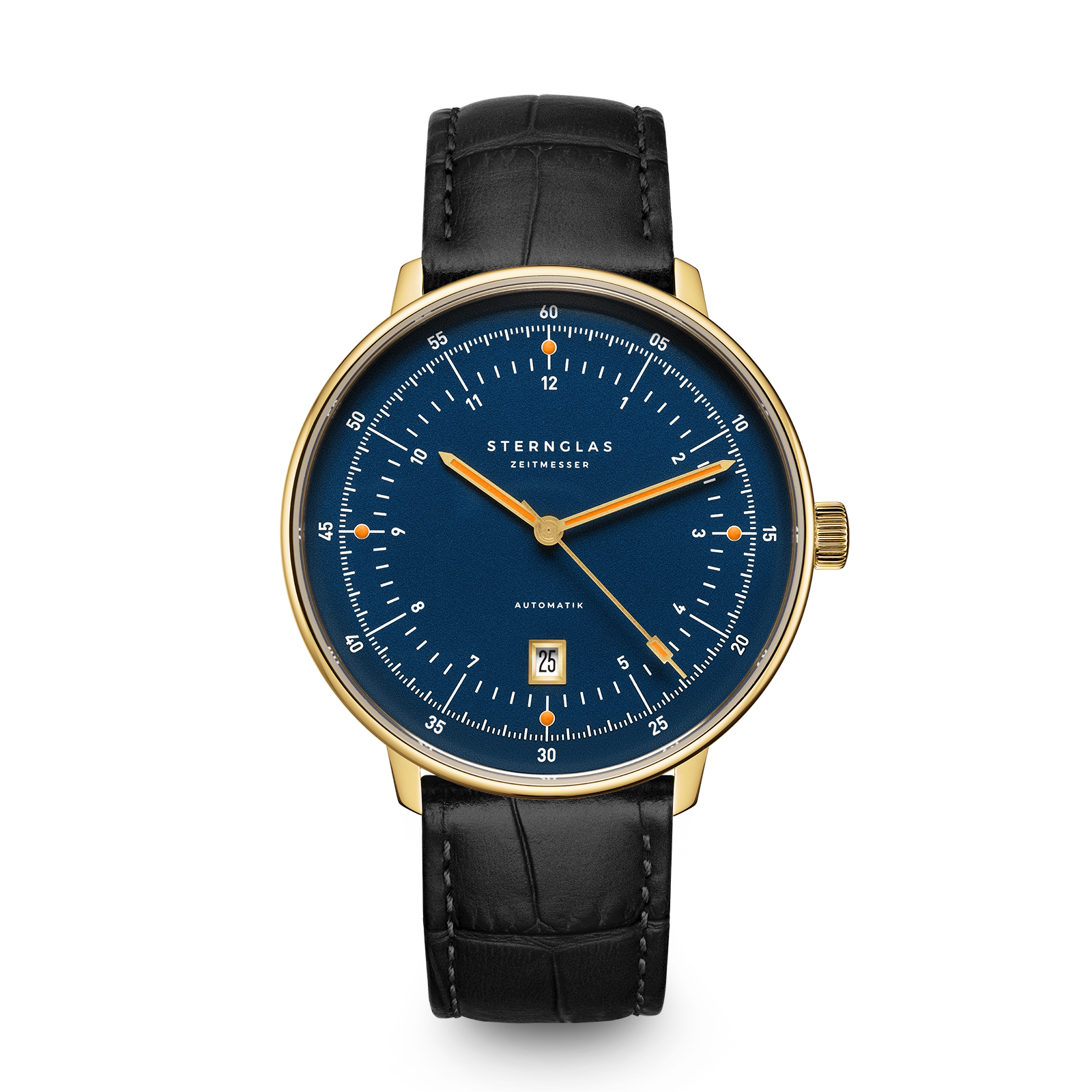 HAMBURG Automatik Edition Marine  dark blue gold / Heritage 20 black