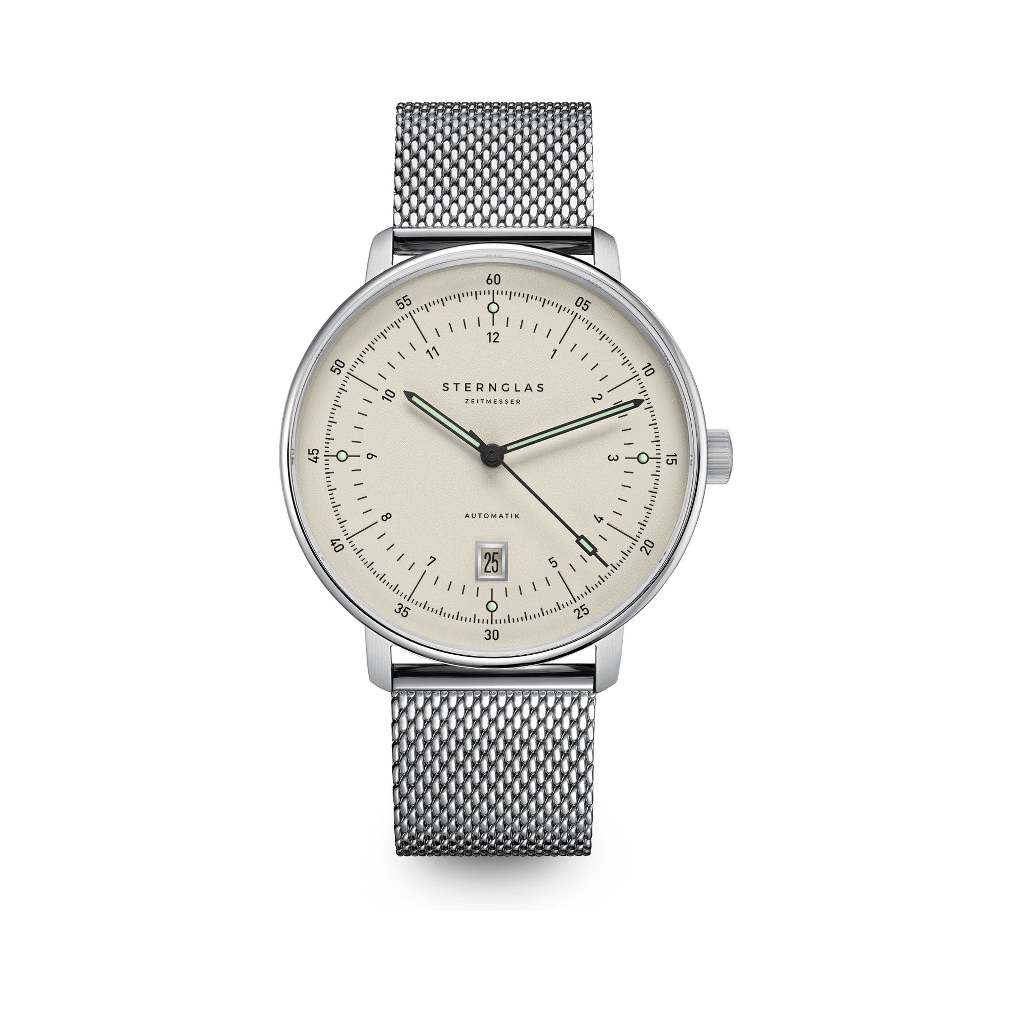 HAMBURG  Pro Automatic alabaster silver / Milanaise 20 silver