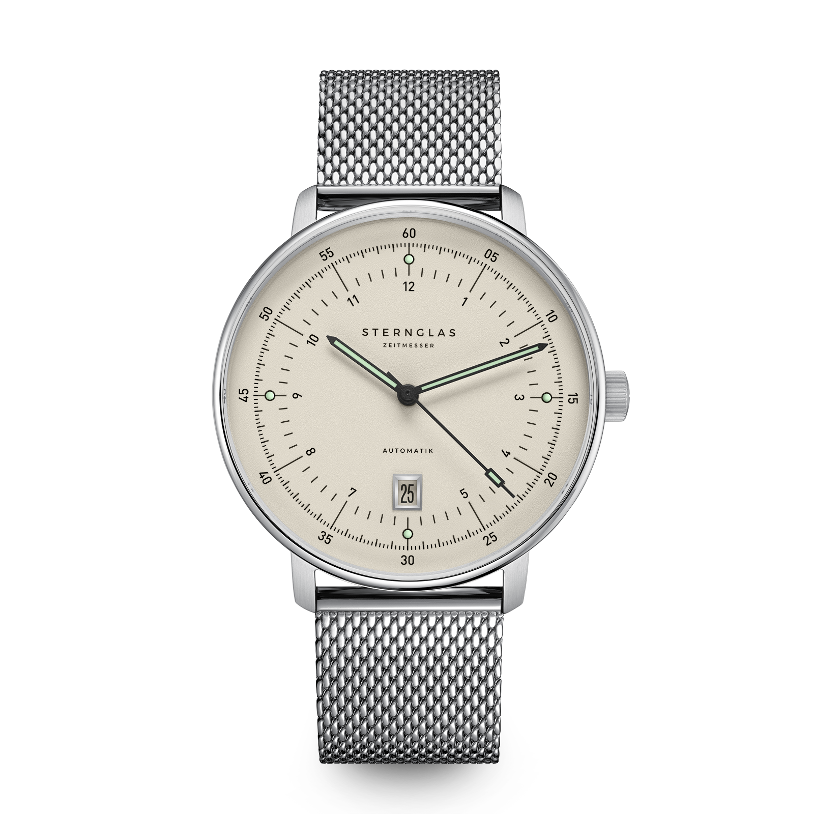 HAMBURG  Pro Automatic alabaster silver / Milanaise 20 silver