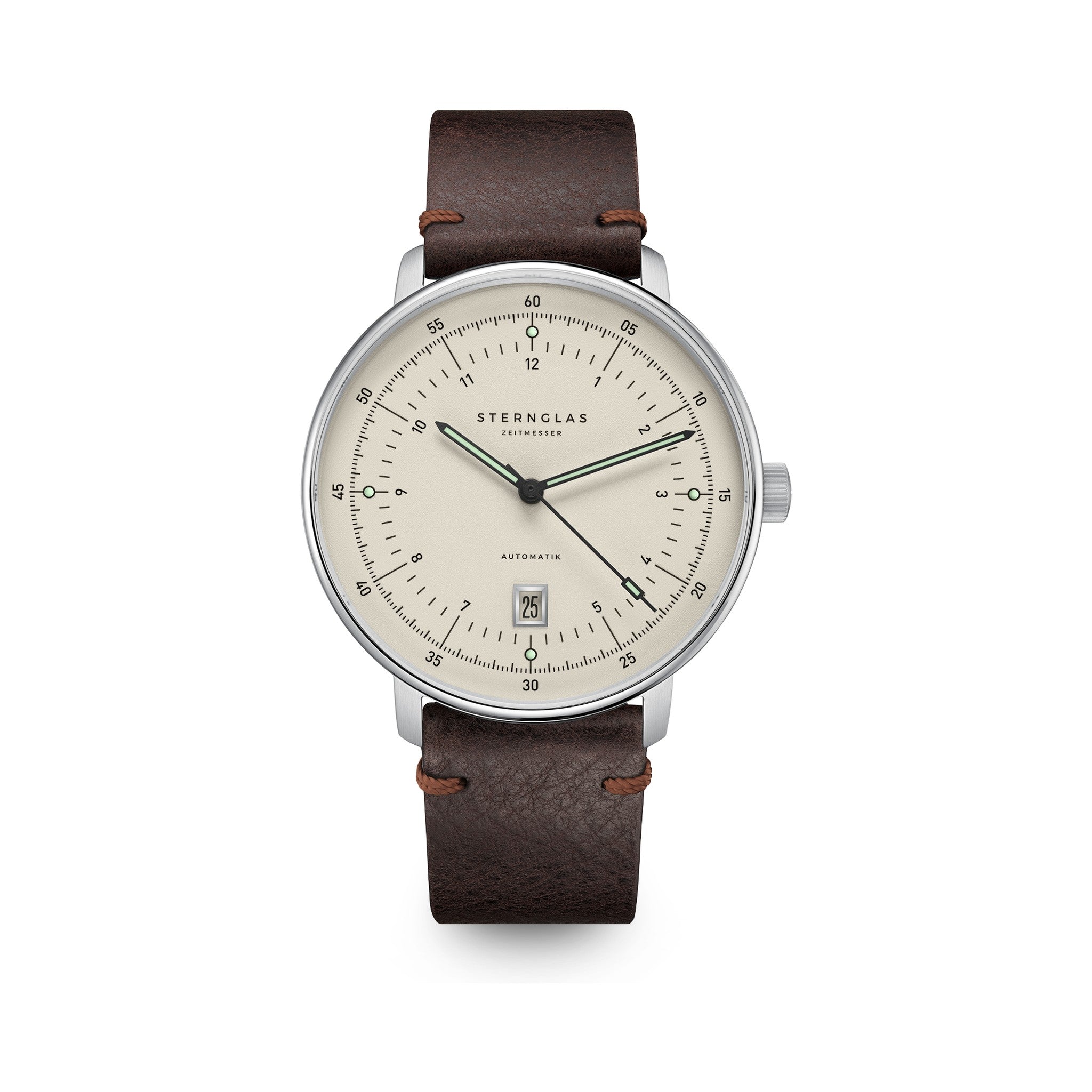 HAMBURG  Pro Automatic alabaster silver / Vintage 20 mocha silver