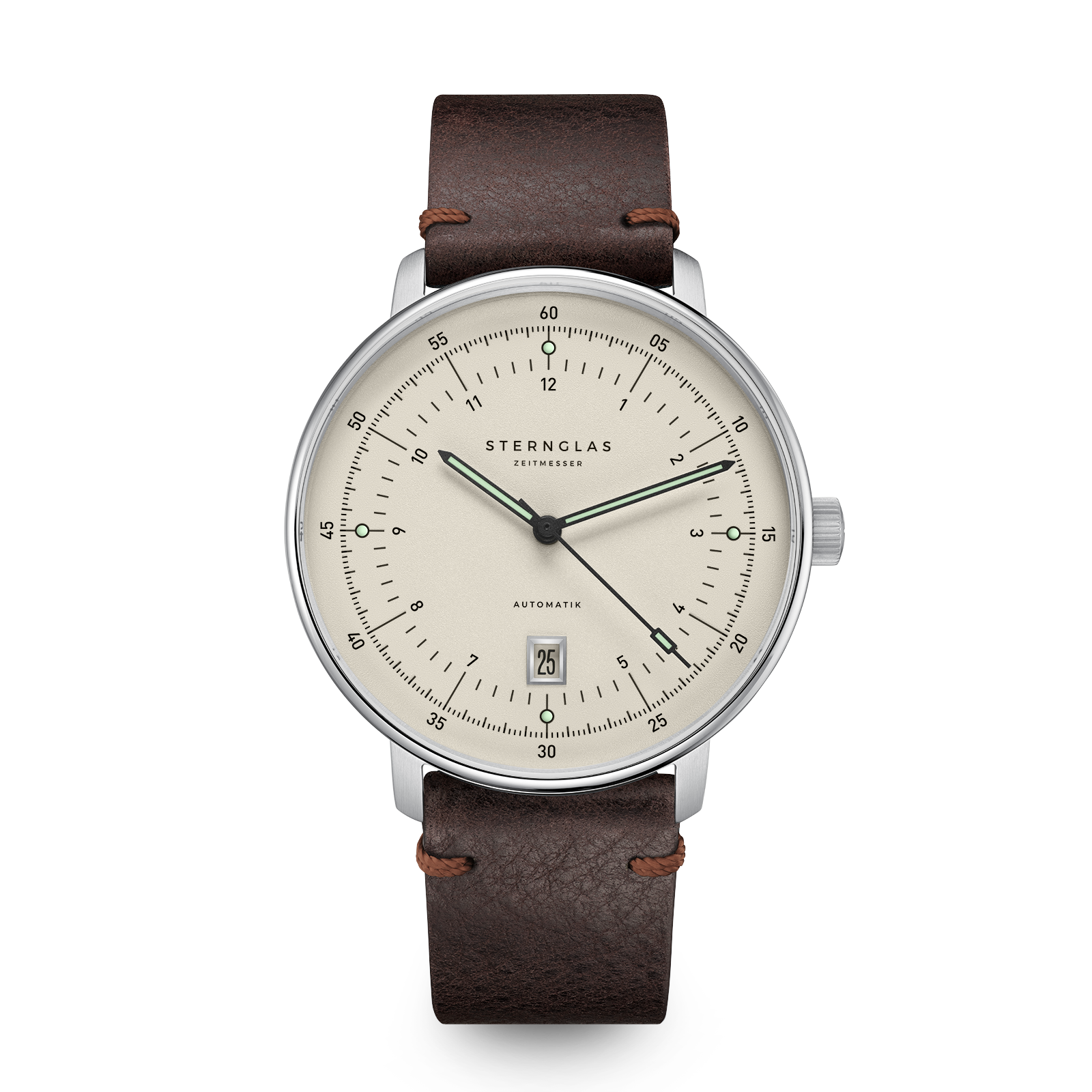 HAMBURG  Pro Automatic alabaster silver / Vintage 20 mocha silver