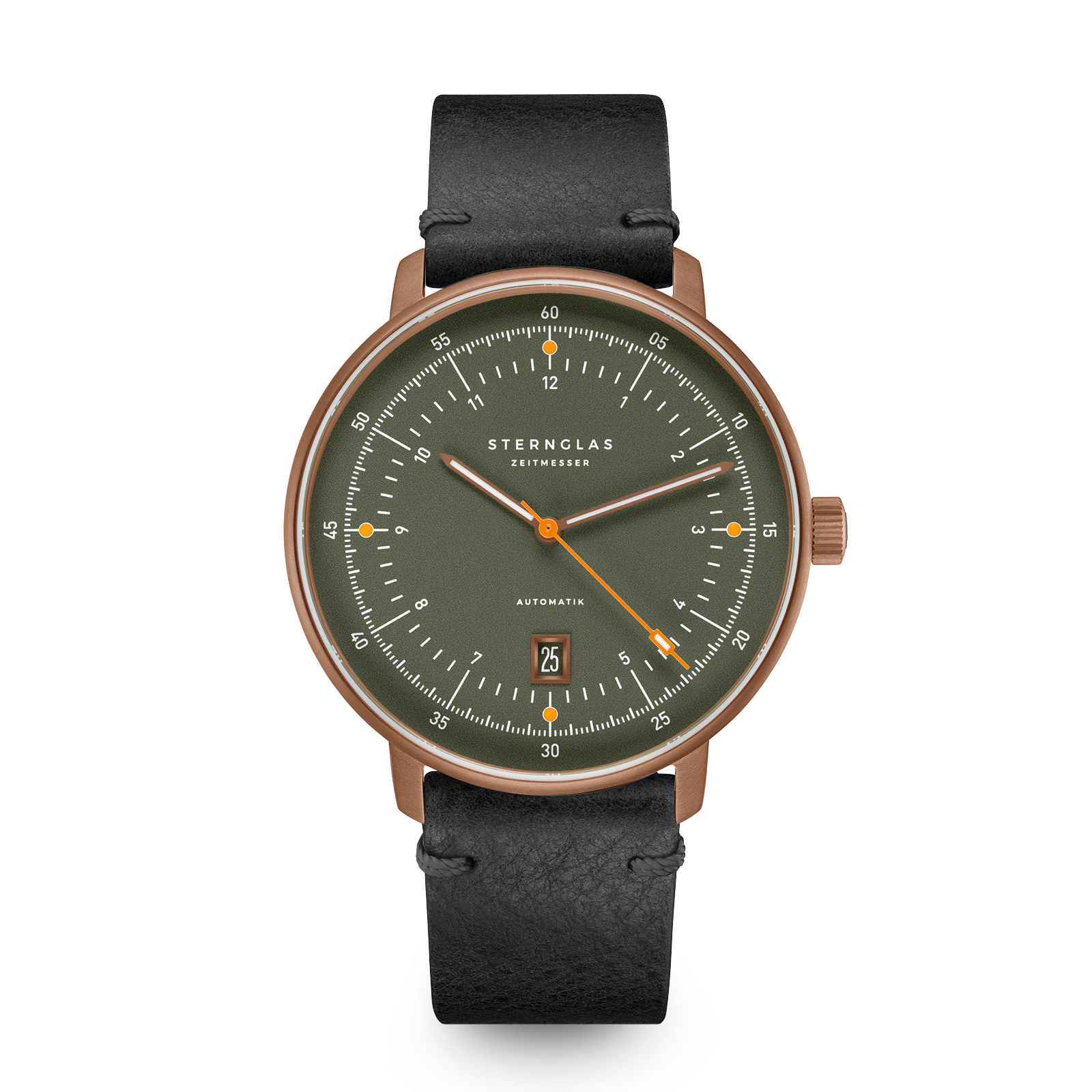 HAMBURG  Pro Automatic dark green bronze / Vintage 20 nero bronze