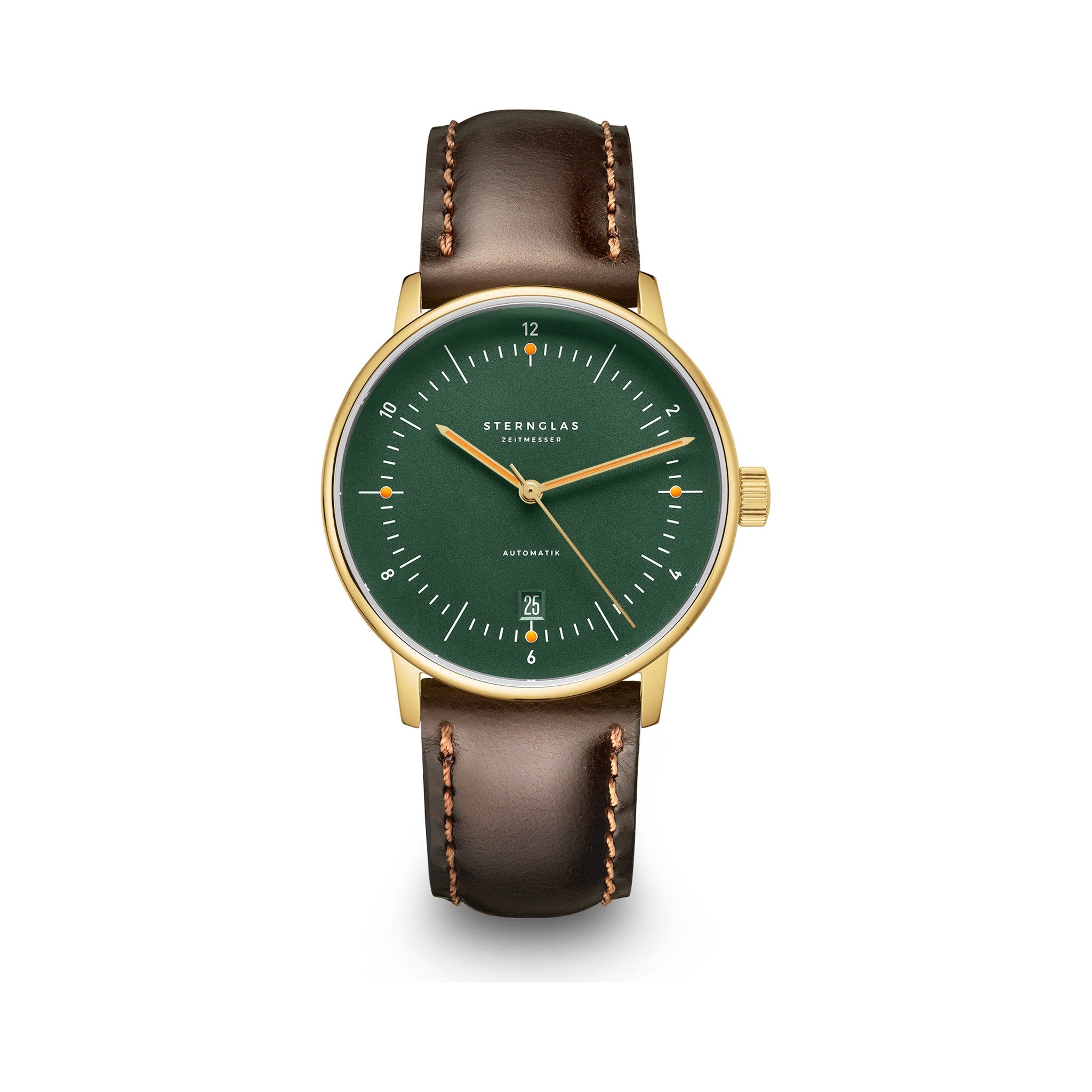 NAOS Automatik dark green gold / Bridle 20 dark brown