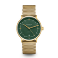NAOS Automatik dark green gold / Milanaise 20 gold