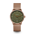 NAOS Automatik dark green bronze / Milanaise 20 bronze