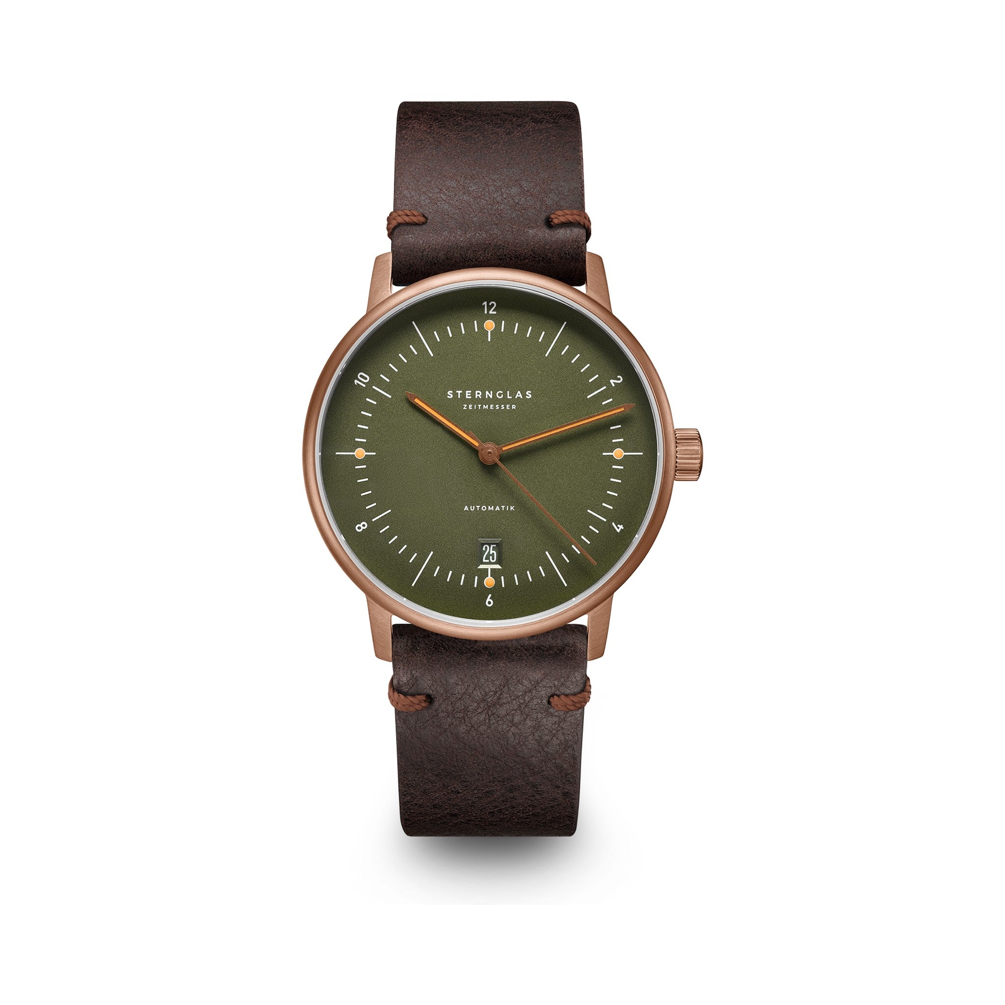 NAOS Automatik dark green bronze / Vintage 20 mocha