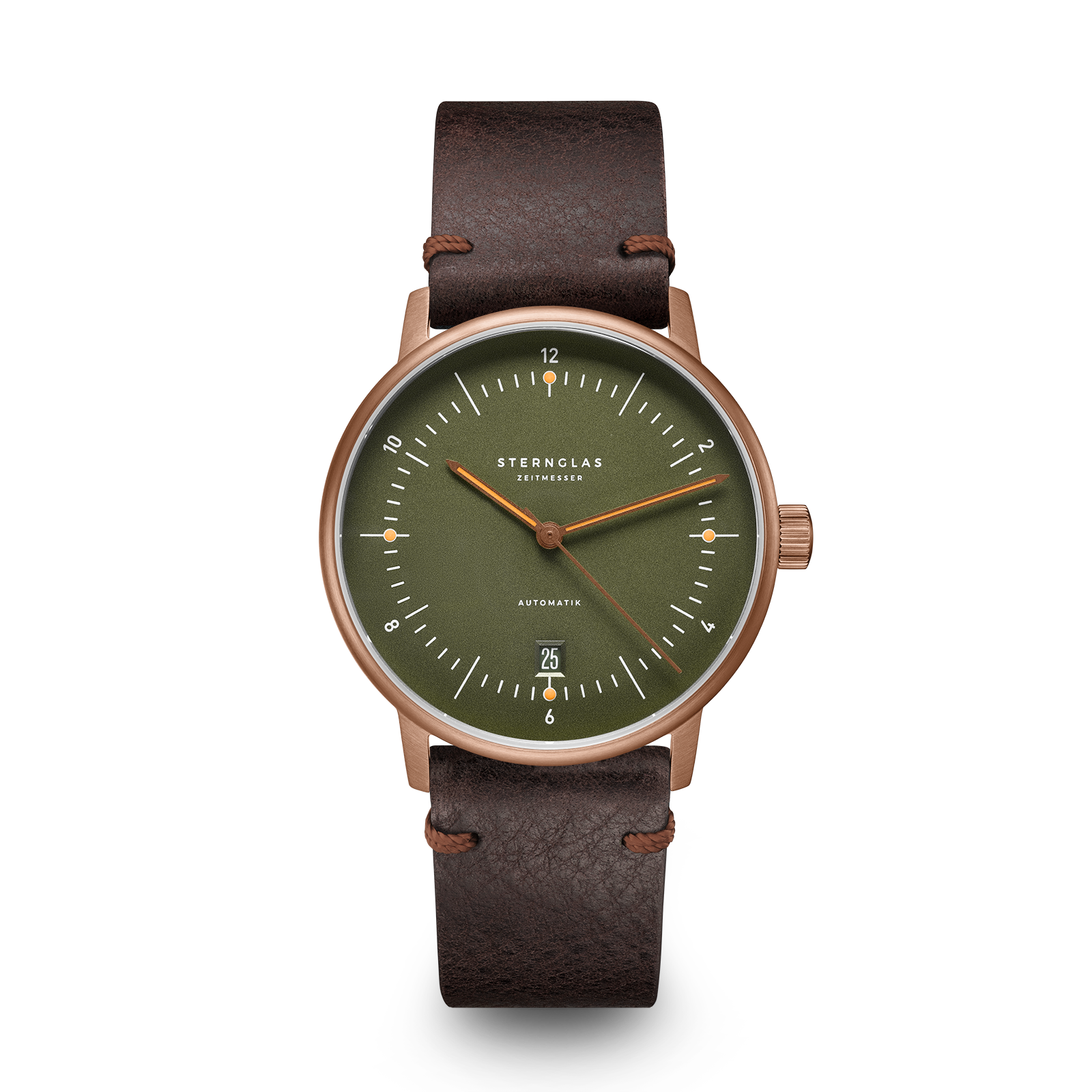 NAOS Automatik dark green bronze / Vintage 20 mocha
