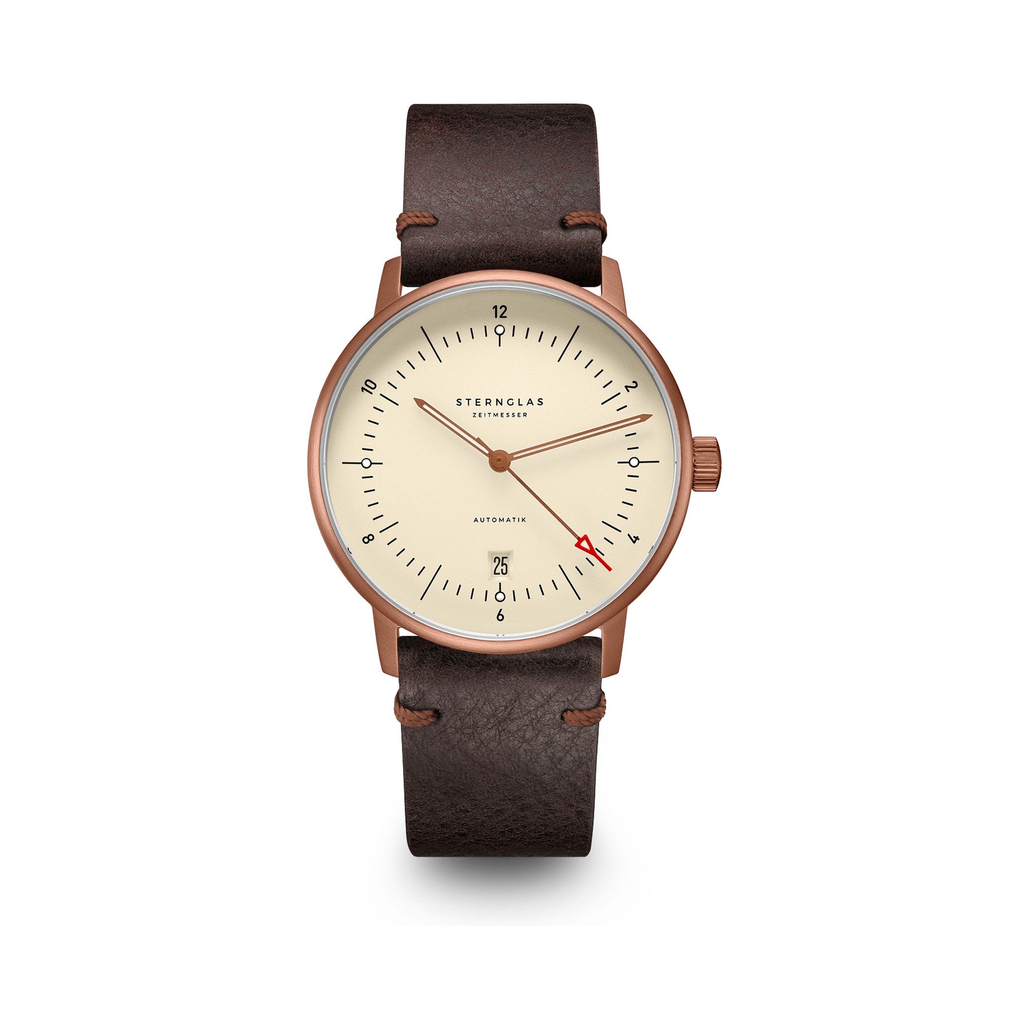 NAOS Automatik Bronze Alabaster 38mm / Vintage mocha