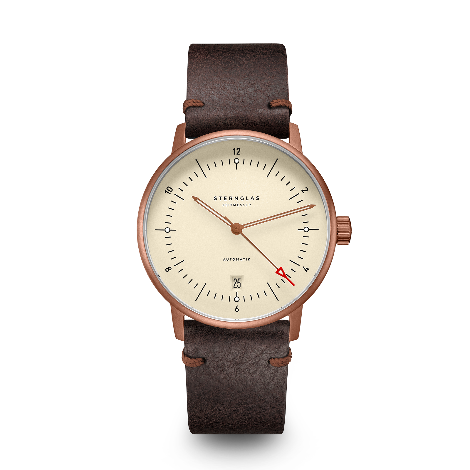 NAOS Automatik Bronze Alabaster 38mm / Vintage mocha