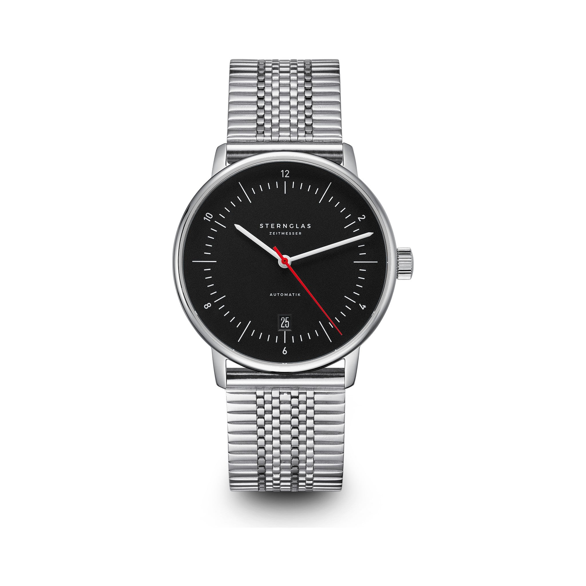 NAOS Automatik black-red silver / SuperSlim 20 silver
