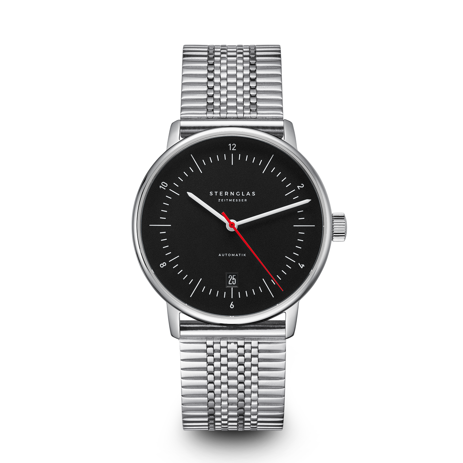 NAOS Automatik black-red silver / SuperSlim 20 silver