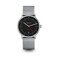 NAOS Automatik black-red silver / Milanaise 20 silver