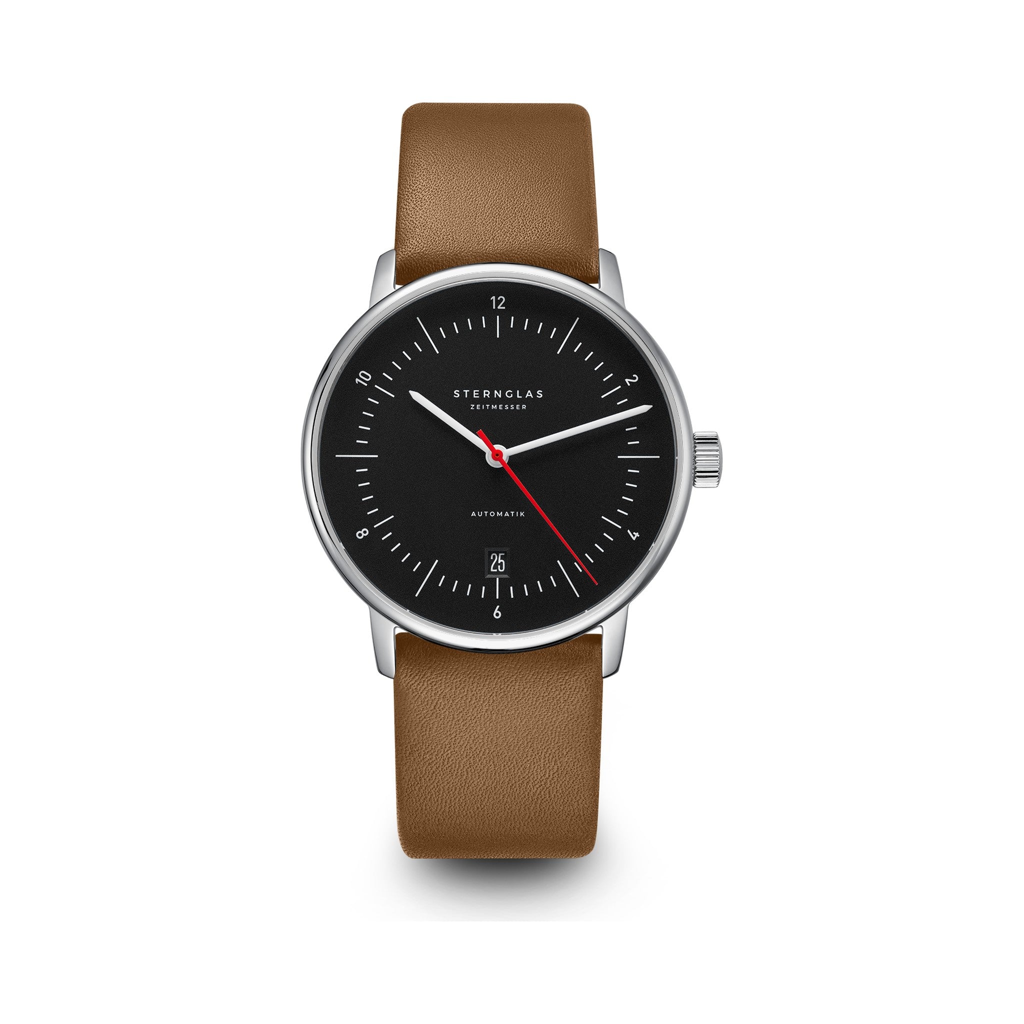 NAOS Automatik black-red silver / Premium 20 brown
