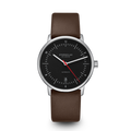 NAOS Automatik black-red silver / Premium 20 dark brown