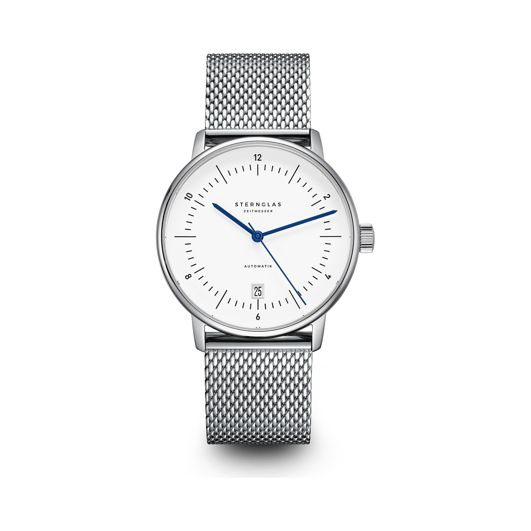 NAOS Automatik white silver / Milanaise 20 silver