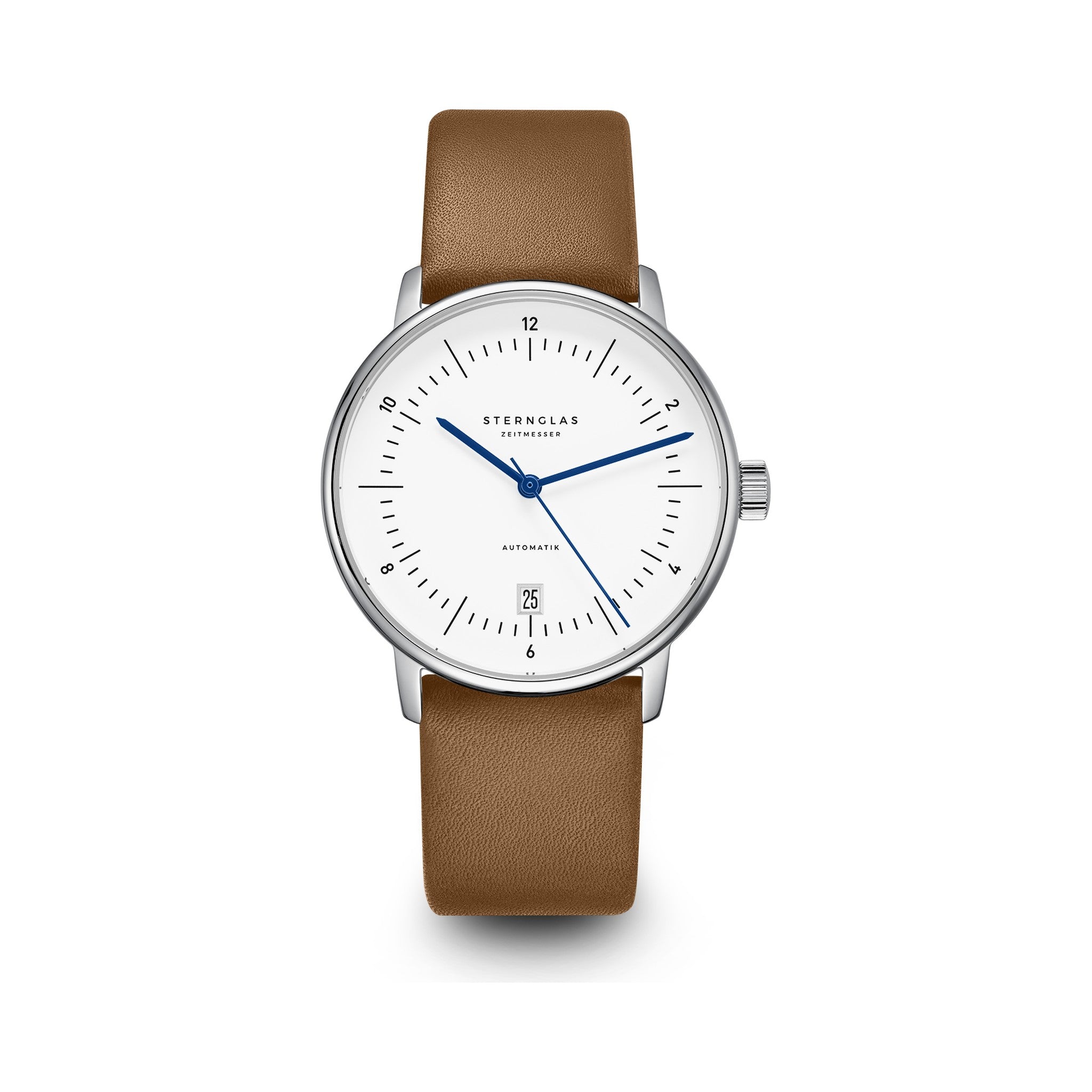 NAOS Automatik white silver / Premium 20 brown