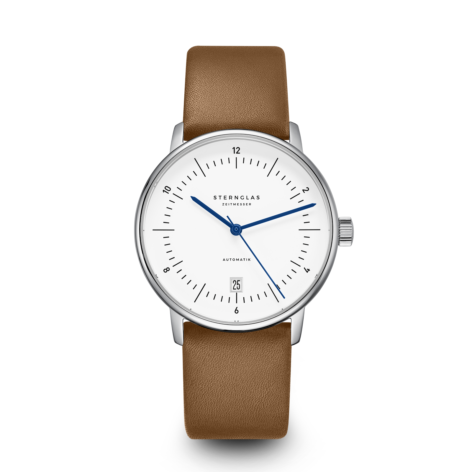 NAOS Automatik white silver / Premium 20 brown