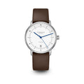 NAOS Automatik white silver / Premium 20 dark brown