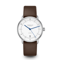 NAOS Automatik white silver / Premium 20 dark brown