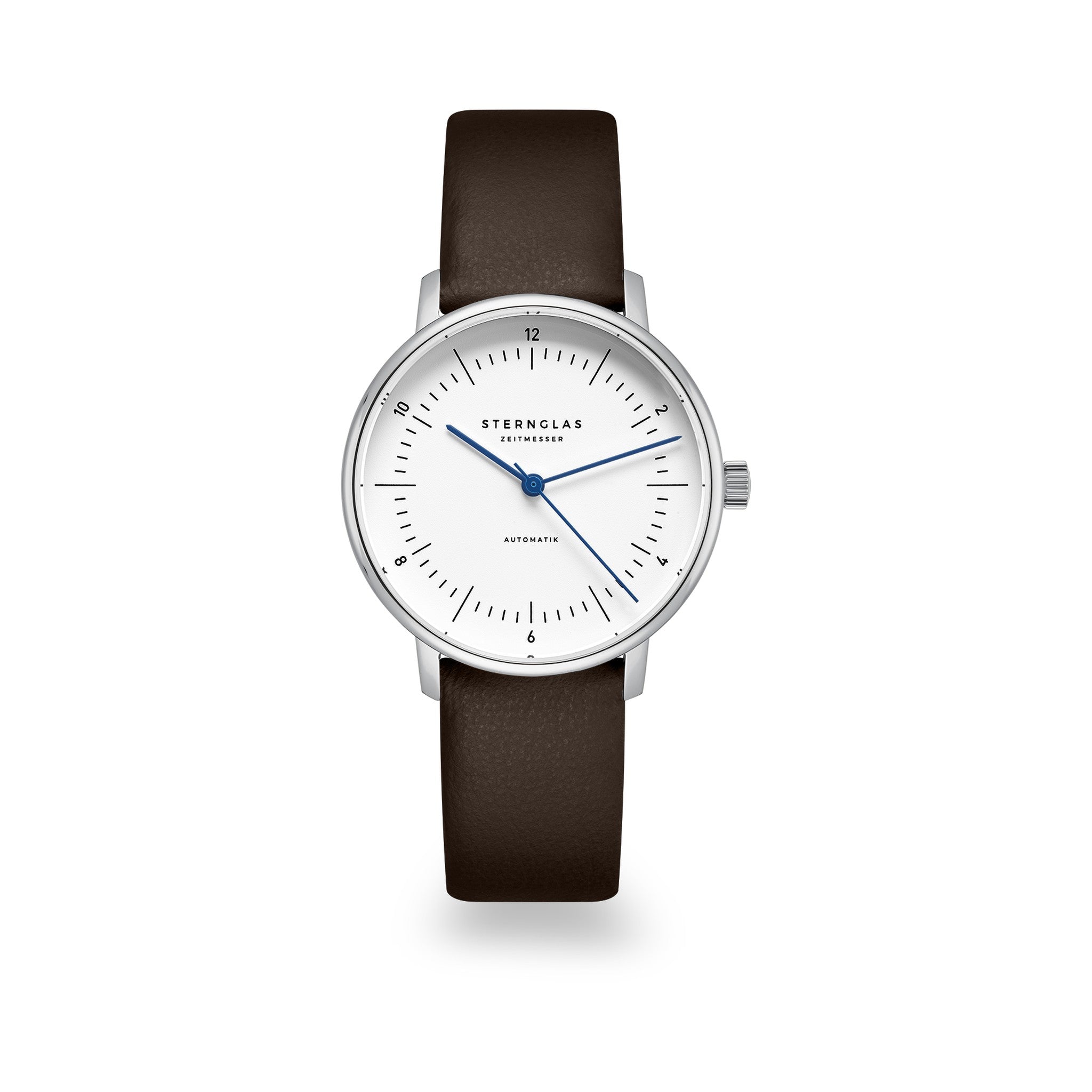 NAOS XS Automatik silver / Klassik 16 dark brown