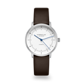 NAOS XS Automatik silver / Klassik 16 dark brown