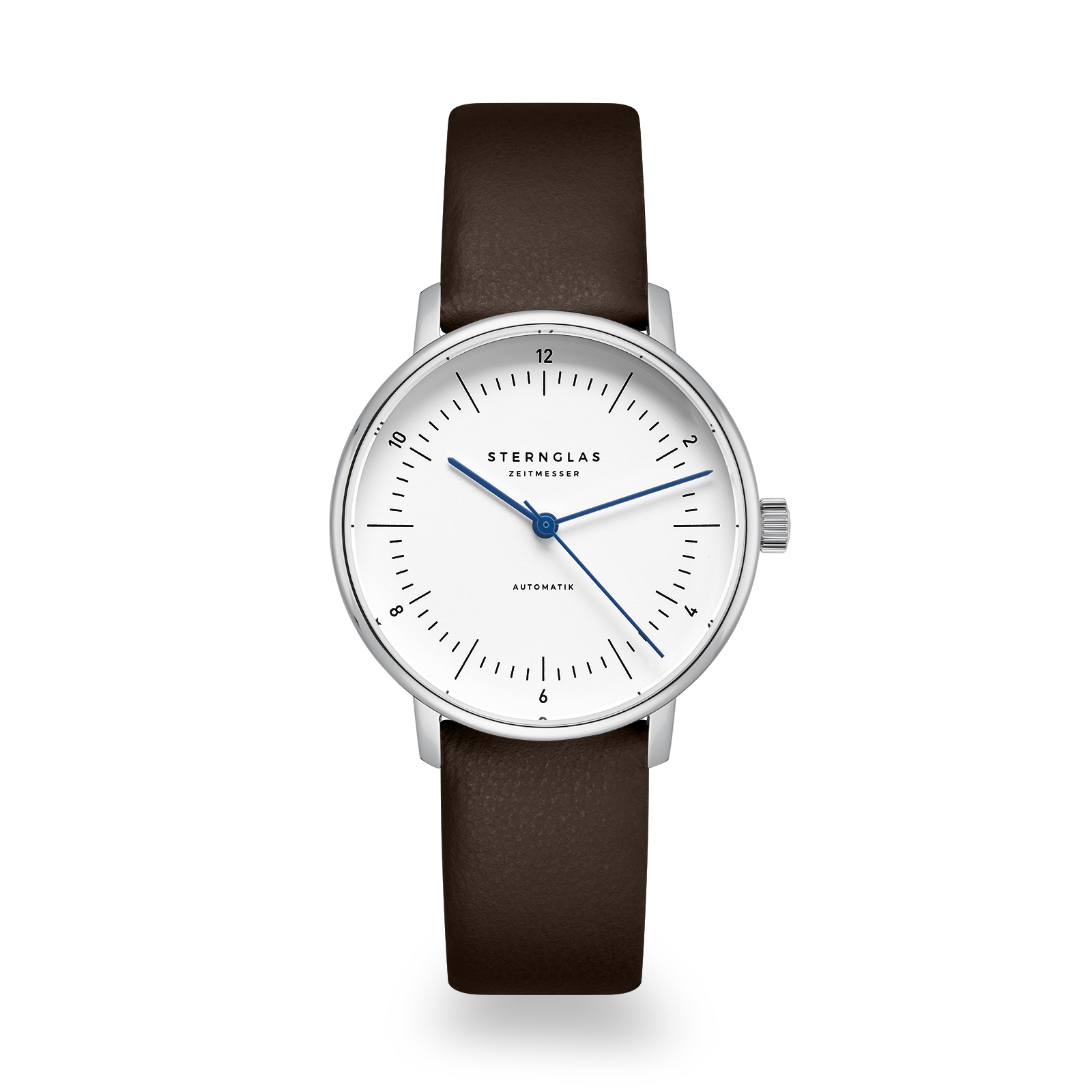 NAOS XS Automatik silver / Klassik 16 dark brown