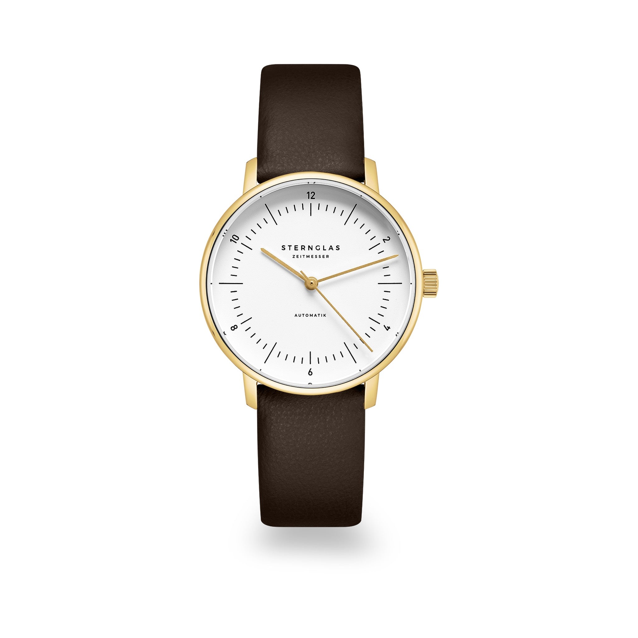NAOS XS Automatik gold / Klassik 16 dark brown