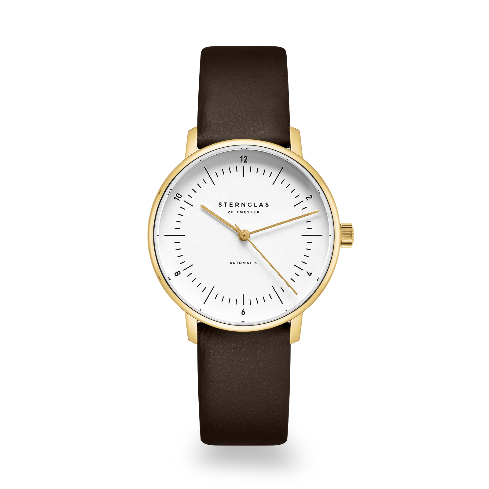 NAOS XS Automatik gold / Klassik 16 dark brown