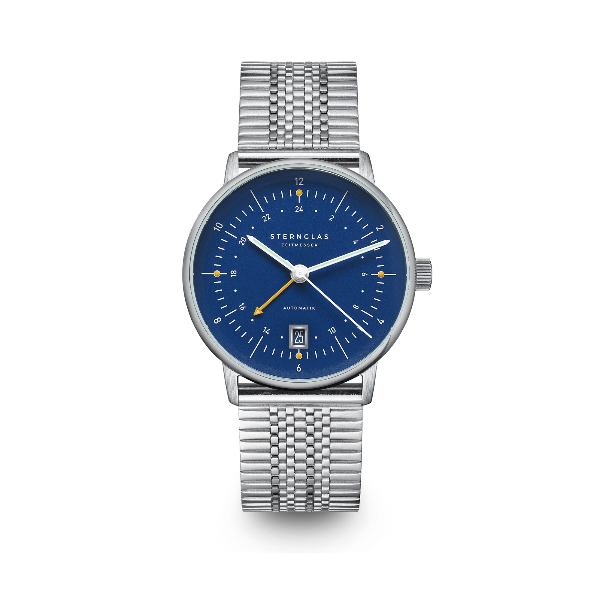 NAOS Pro GMT Automatic dark blue silver / SuperSlim 20 silver