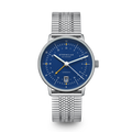 NAOS Pro GMT Automatic dark blue silver / SuperSlim 20 silver