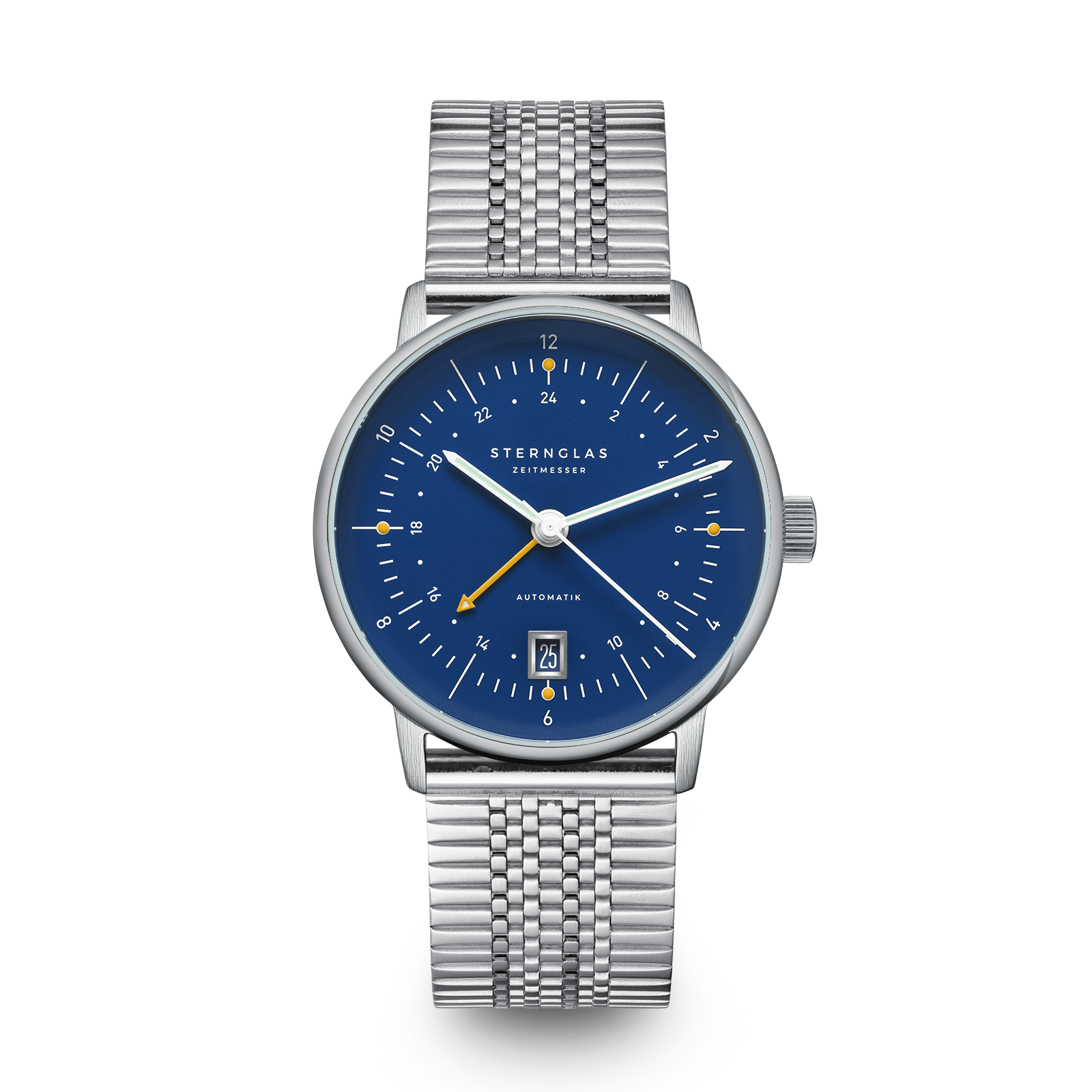 NAOS Pro GMT Automatic dark blue silver / SuperSlim 20 silver