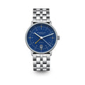 NAOS Pro GMT Automatic dark blue silver / metal strap 20 silver