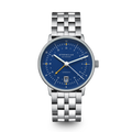 NAOS Pro GMT Automatic dark blue silver / metal strap 20 silver