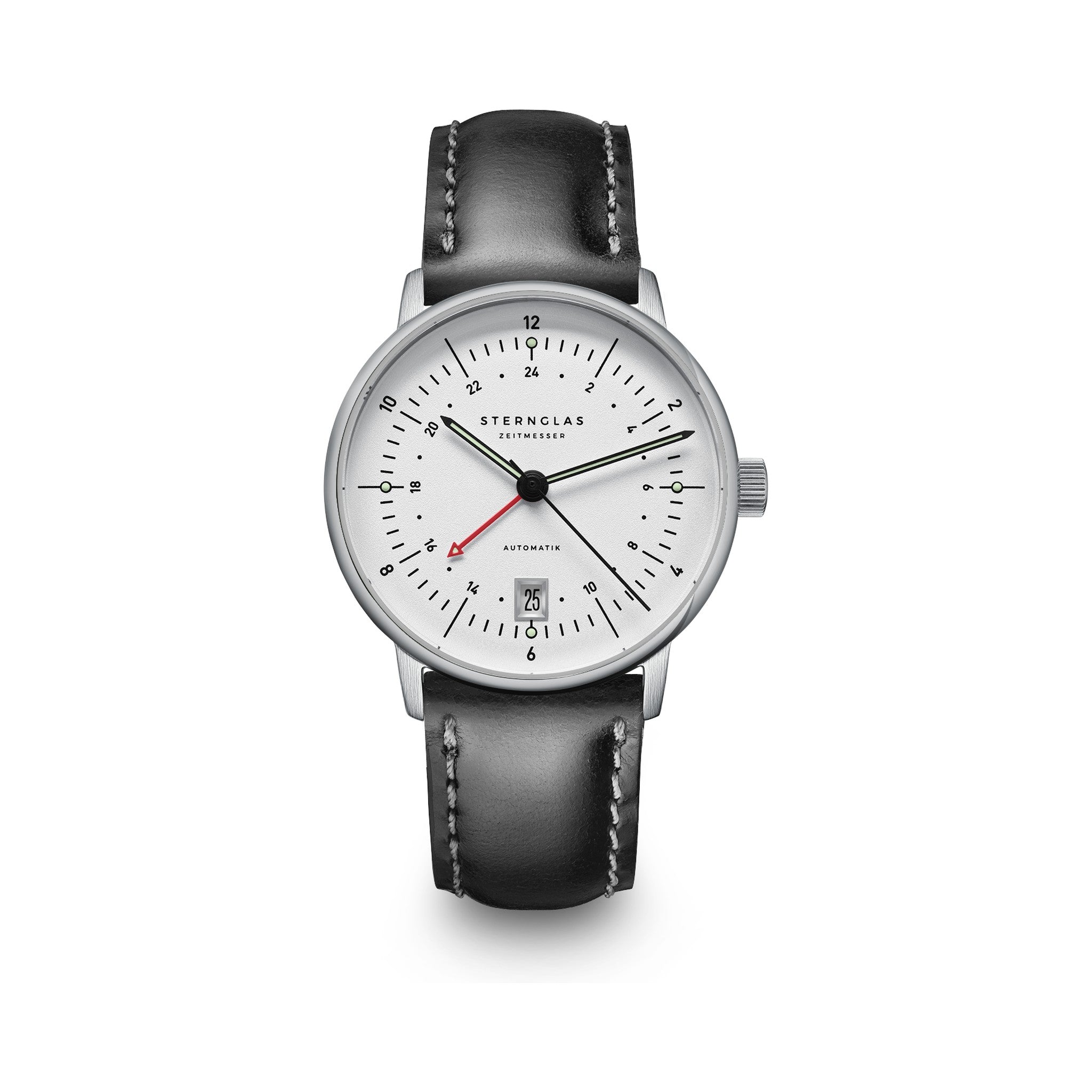NAOS Pro GMT Automatic silver silver / Bridle 20 black