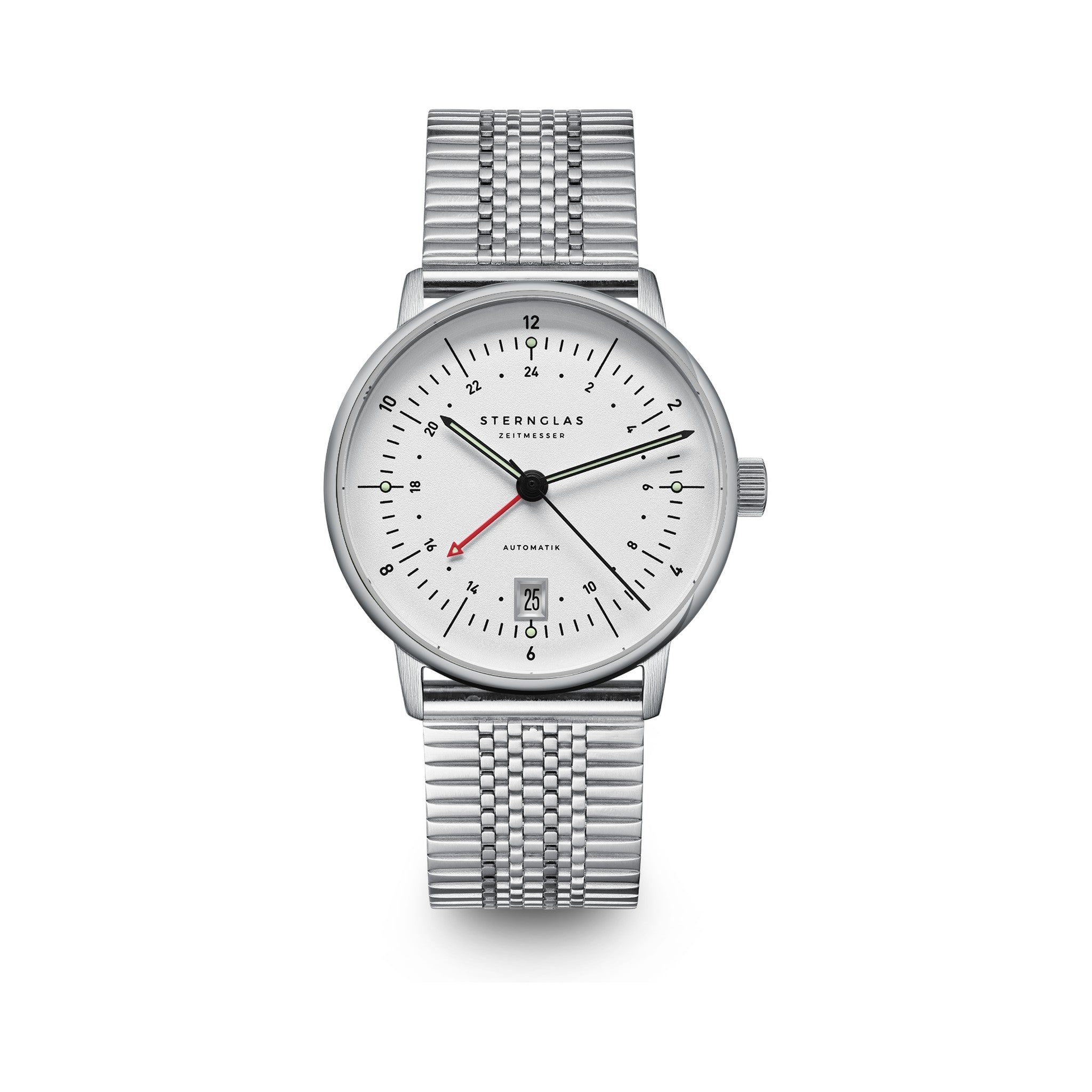 NAOS Pro GMT Automatic silver silver / Superslim 20 silver